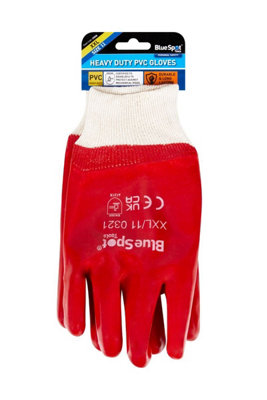 BlueSpot Tools Blue Spot ToolsBlue Spot Heavy Duty Pvc Gloves Xxl from B&Q