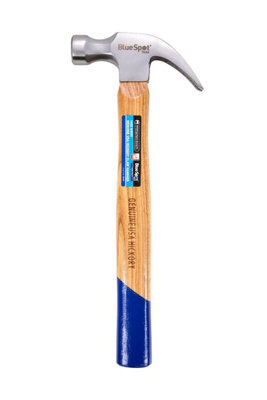 BlueSpot Tools Blue Spot Tools450G Genuine Hickory Claw Hammer