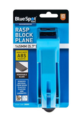 BlueSpot Tools Blue Spot Tools145mm Rasp Block Plane from B&Q