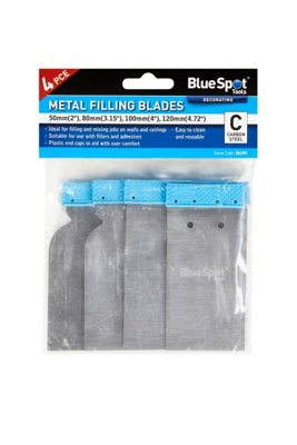 BlueSpot Tools Blue Spot Tools4-Piece Flexible Filling Blades SetMetal50-120mm from B&Q