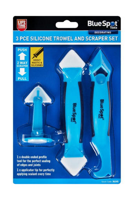 BlueSpot Tools Blue Spot Tools3-Piece Silicone Trowel And Scraper Set from B&Q