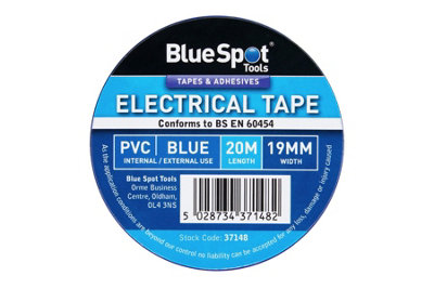 BlueSpot Tools Blue Spot Tools20M Blue Pvc Electrical Tape from B&Q
