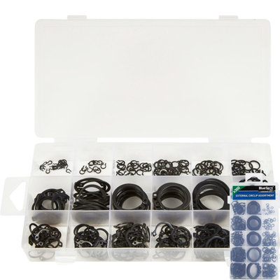 BlueSpot Tools Bluespot 300Pc Assorted Diy Workshop Storage Automotive External Circlip Set
