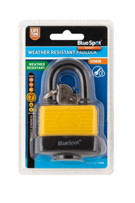 BlueSpot Tools Blue Spot Tools50mm Weather Resistant Padlock from B&Q