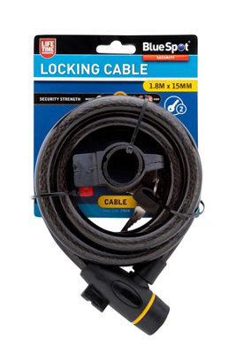 BlueSpot Tools Blue Spot Tools15mm X 1.8M Locking Cable from B&Q
