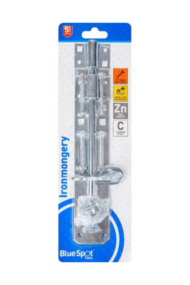 BlueSpot Tools Blue Spot Tools200mm Zinc Plated Brenton Bolt from B&Q