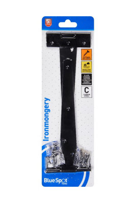 BlueSpot Tools Blue Spot ToolsTee Hinge204mmBlack Powder Coated from B&Q