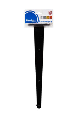 BlueSpot Tools Blue Spot ToolsIronmongery 450mm Black Powder Coated Tee Hinge from B&Q