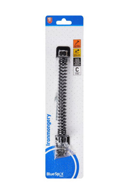 BlueSpot Tools Blue Spot Tools204mm Black Powder Coated Gate Spring from B&Q