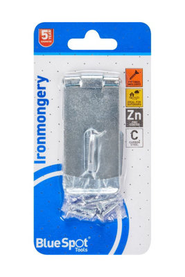 BlueSpot Tools Blue Spot ToolsIronmongery Hasp And StapleZinc Plated75mm from B&Q