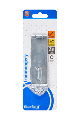 BlueSpot Tools Blue Spot Tools115mm Zinc Plated Hasp And Staple from B&Q