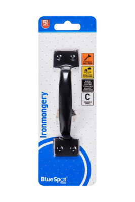 BlueSpot Tools Blue Spot Tools152mm Black Powder Coated Pull Handle from B&Q