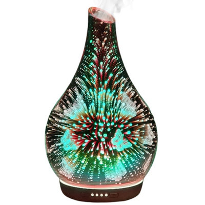 Cello Ultrasonic Diffuser Art Glass Butterfly 3D Large from B&Q