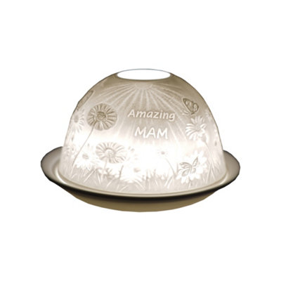 Cello Porcelain Tealight Dome Amazing Mam Design Led Or Candle Use Wax WarmerBirthday GiftHome Ornament from B&Q
