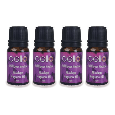 Cello Mixology Fragrance Oil Pack Of 4 Wildflower Meadow Ideal For Home Aromatherapy Diffuser from B&Q