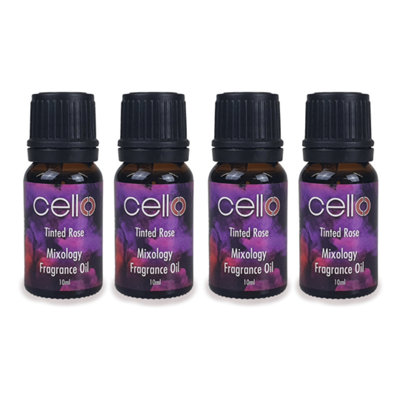 Cello Mixology Fragrance Oil Pack Of 4 Tinted Rose Ideal For Home Aromatherapy Diffuser from B&Q