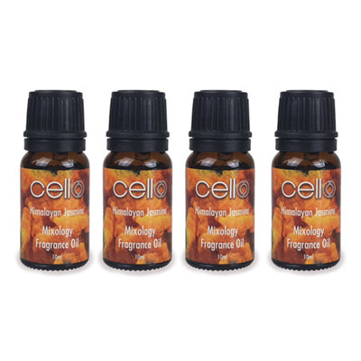 Cello Mixology Fragrance Oil Pack Of 4 Himalayan Jasmine Ideal For Home Aromatherapy Diffuser from B&Q