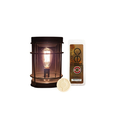 Cello Black Smoke Edison Electric Melt Burner With Spiced Citrus Wax Medallion Home Fragrance Room Décor from B&Q