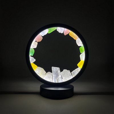 Cello Gleneagles Circle Earth Led Natural Crystal Lamp Natural Crystals Multicolor  Dimmable Led from B&Q