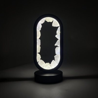 Cello Gleneagles Oval Earth Led Natural Crystal LampRock Quartz Dimmable White Led from B&Q