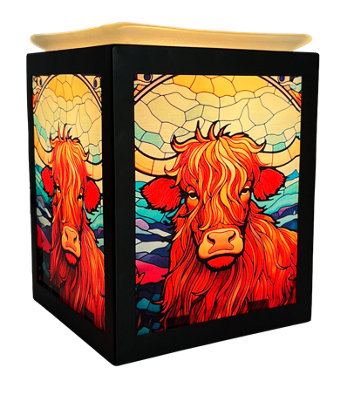 Cello Electric Melt Wax Burner Highland Cow Design Aroma Oil Diffuser from B&Q
