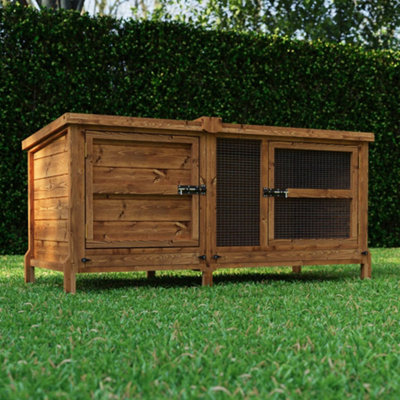 The Hutch Company 5Ft Chartwell Rabbit Guinea Pig Hutch Extra Deep And High Ceiling from B&Q