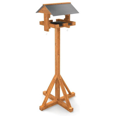 Maypole Bird Table With Slate-Effect Roof from B&Q