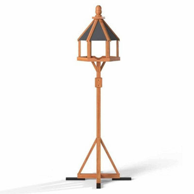Ballycastle Xl Bird Table With Slate-Effect Roof And Twist-Out Stabilisers from B&Q