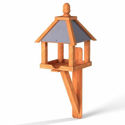 Kinloch Wall-Mounted Bird Table With Slate-Effect Roof from B&Q