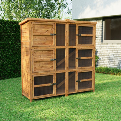 The Hutch Company 6Ft Chartwell Triple Rabbit Guinea Pig Hutch Biggest 6Ft Hutch Around from B&Q