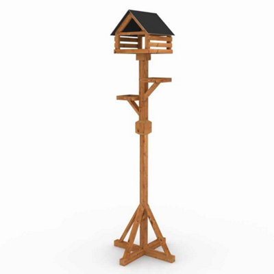 Calvine Modern Deluxe Bird Table With Slate-Effect Roof from B&Q