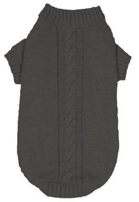 Banbury Co Knitted Dog Jumper Grey Xsml from B&Q