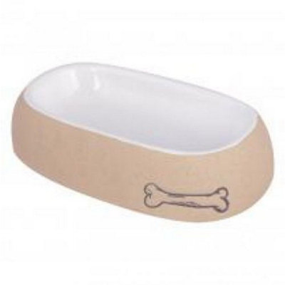 Ministry Of Pets Sandstone Feeding Bowl For Dogs from B&Q