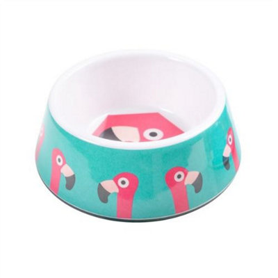 Ministry Of Pets Melamine Non-Slip Bowl Flamingo Lge 480Ml from B&Q