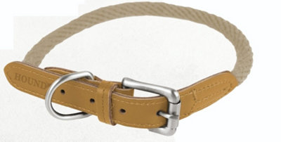 Hound Real Leather Braided Dog Collar Sml 26-32Cm from B&Q