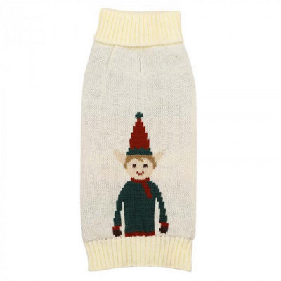Pet Brands Knitted Elf Jumper Mediumium/large 45.5Cm from B&Q