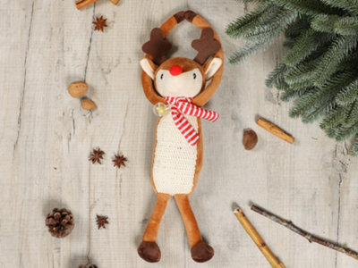 Pet Brands Festive Reindeer Cat Scratcher Door Hanger from B&Q
