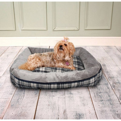 Dream Paws Check Pet Sofa Bed Medium from B&Q
