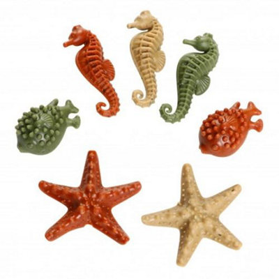 Elkwood Vegetable Sea Creatures + Seaweed Small 7Pc 100G from B&Q