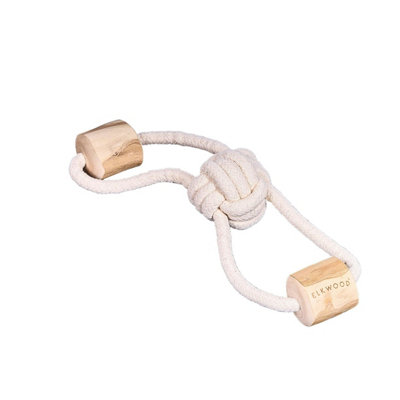 Elkwood Coffee Wood Knot Dumbell Toy from B&Q