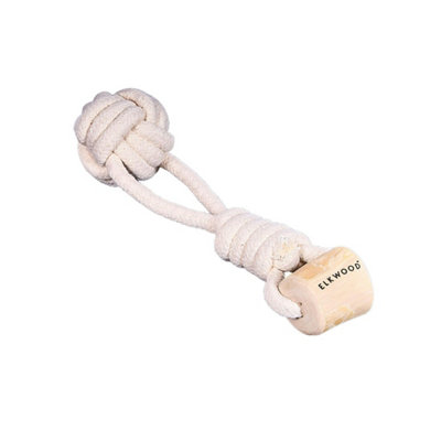 Elkwood Coffee Wood Knot & Ball Toy from B&Q