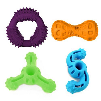 Ministry Of Pets Fetch 'n' Chew Tpr Toys (Pack Of 4) from B&Q