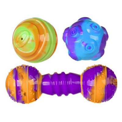 Ministry Of Pets Multicoloured Fetch 'n' Chew Tpr Toys (Pack Of 4) from B&Q