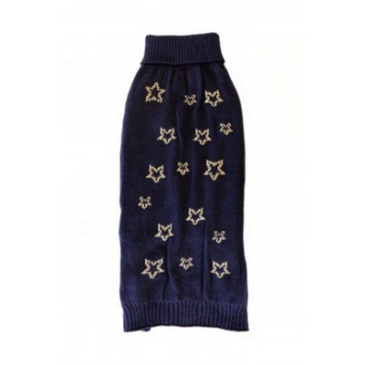 Pet Brands Starry Nights Gold Star Print Jumper Xs/s from B&Q
