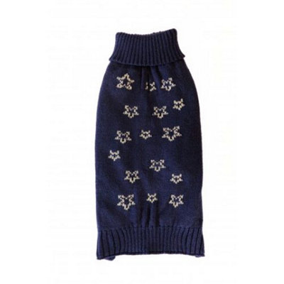 Pet Brands Starry Nights Gold Star Print Jumper M/l from B&Q