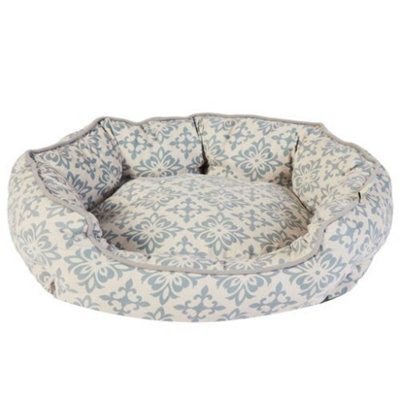 Dream Paws Scalloped Pet Bed Medium Grey from B&Q