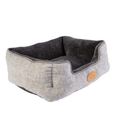 Banbury & Co Herringbone Square Bed Faux Small from B&Q
