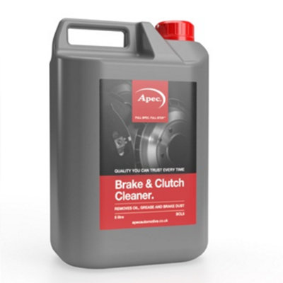 Apec Brake & Clutch Cleaner 5L Degreaser Remove Dirt Discs Suppresses Dust from B&Q