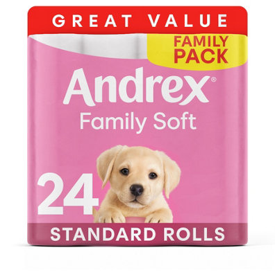 Andrex Unisex White 'Toilet Rolls' Gentle Clean, 48 Rolls In - Image 8