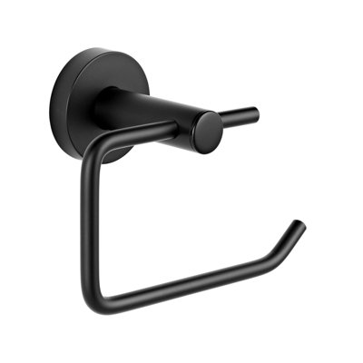 B&Q -  Round Toilet Paper Loo Roll HolderBlack